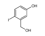3-(羟基甲基)-4-碘苯酚结构式