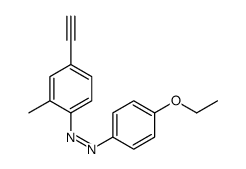 (4-ethoxyphenyl)-(4-ethynyl-2-methylphenyl)diazene Structure