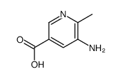 5-氨基-6-甲基吡啶-3-羧酸结构式