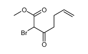 methyl 2-bromo-3-oxohept-6-enoate结构式
