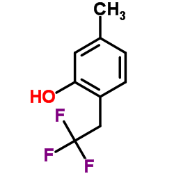 5-Methyl-2-(2,2,2-trifluoroethyl)phenol Structure