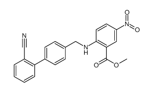 Benzoic acid, 2-[[(2'-cyano[1,1'-biphenyl]-4-yl)methyl]amino]-5-nitro-, methyl ester Structure