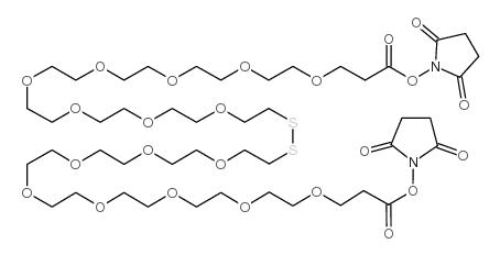 PEG NHS酯二硫化物(n = 7)结构式