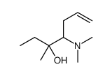 4-(dimethylamino)-3-methylhept-6-en-3-ol结构式