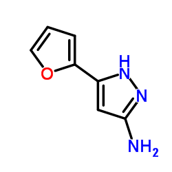 5-氨基-3-(2-呋喃基)吡唑结构式