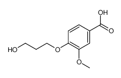 3-methoxy-4-(3'-hydroxypropyloxy)benzoic acid Structure