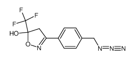 3-(4-Azidomethyl-phenyl)-5-trifluoromethyl-4,5-dihydro-isoxazol-5-ol结构式