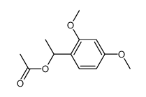 1-acetoxy-1-(2,4-dimethoxy-phenyl)-ethane结构式