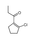 2-chloro-1-propanoylcyclopent-1-ene Structure