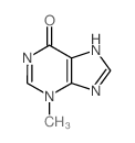 3-甲基-3H- 嘌呤-6(9H)-酮结构式
