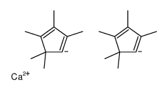 双(五甲基环戊二烯基)四氢呋喃钙结构式