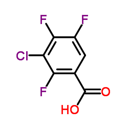 2,4,5-三氟-3-氯苯甲酸结构式