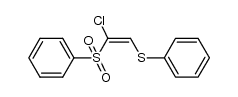 (E)-1-chloro-1-phenylsulfonyl-2-(phenylthio)ethylene结构式