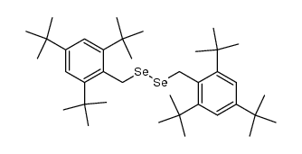 1,2-bis(2,4,6-tri-tert-butylbenzyl)diselane Structure