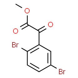 Benzeneacetic acid, 2,5-dibromo-α-oxo-, methyl ester Structure