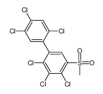 2,3,4-trichloro-1-methylsulfonyl-5-(2,4,5-trichlorophenyl)benzene Structure