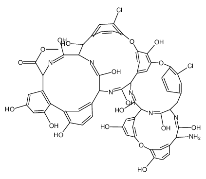 Teicoplanin aglycon, 38-methoxy carbonyl Structure