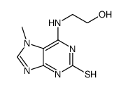 6-(2-hydroxyethylamino)-7-methyl-3H-purine-2-thione结构式