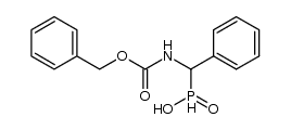 N-benzyloxycarbonyl-1-amino-1-phenylmethylphosphinic acid结构式