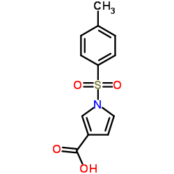 N-对甲苯磺酰-3-吡咯甲酸结构式