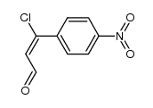 (E)-3-chloro-3-(4-nitrophenyl)-2-propenal结构式