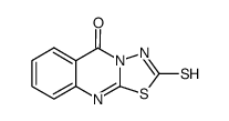 2-mercapto-1,3,4-thiadiazolo<2,3-b>quinazolin-5-one结构式