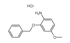 2-benzyloxy-4-methoxy-aniline, hydrochloride Structure
