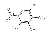 4-溴-2,3-二甲基-6-硝基苯胺结构式