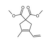 dimethyl 3-ethenyl-4-methyl-3-cyclopentene-1,1-dicarboxylate Structure