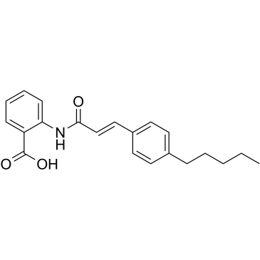 N-(p-amylcinnamoyl) Anthranilic Acid Structure