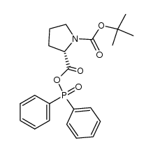 (S)-1-(tert-butoxycarbonyl)pyrrolidine-2-carboxylic diphenylphosphinic anhydride Structure