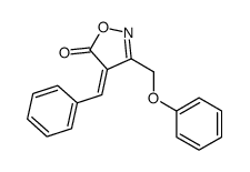 4-benzylidene-3-(phenoxymethyl)-1,2-oxazol-5-one结构式