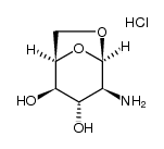 2-amino-1,6-anhydro-2-deoxy-β-D-idopyranose, hydrochloride结构式