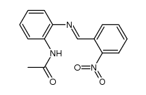 o-acetamide-N-(o-nitrobenzylidene)aniline结构式
