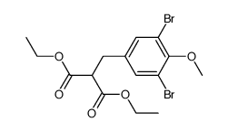 2-(3,5-Dibromo-4-methoxy-benzyl)-malonic acid diethyl ester Structure