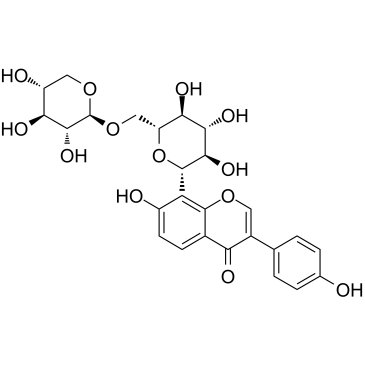 葛根素-6''-O-木糖苷结构式