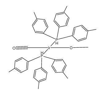 trans-CH3OIr(CO)(P(p-tolyl)3)2结构式