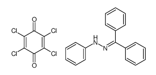 Benzophenon-phenylhydrazon-Chloranil-Komplex Structure