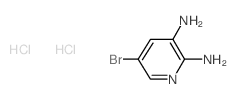 5-溴吡啶-2,3-二胺二盐酸盐结构式