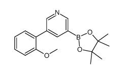 3-(2-methoxy-phenyl)-5-(4,4,5,5-tetramethyl-[1,3,2]dioxaborolan-2-yl)-pyridine结构式