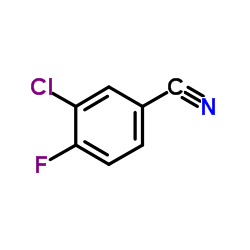 3-氯-4-氟苯甲腈结构式