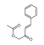(2-oxo-4-phenylbut-3-enyl) acetate Structure