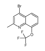 4-Bromo-2-methyl-8-trifluoromethoxyquinoline结构式