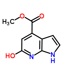 6-Hydroxy-7-azaindole-4-carboxylic acid Methyl ester structure