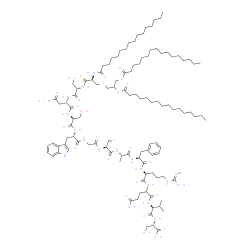 palmitoyl(3)-cysteinyl-seryl-(HIV-2(593-603)cyclic disulfide) structure