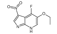 5-乙氧基-4-氟-3-硝基-1H-吡咯并[2,3-B]吡啶结构式