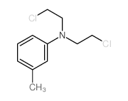 N,N-双(2-氯乙基)-3-甲基苯胺结构式