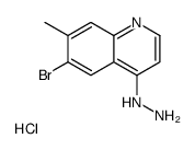 6-Bromo-4-hydrazino-7-methylquinoline hydrochloride Structure