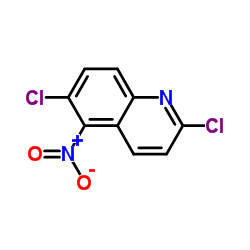 2,6-二氯-5-硝基喹啉结构式