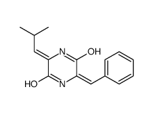 (3Z,6Z)-3-benzylidene-6-(2-methylpropylidene)piperazine-2,5-dione Structure